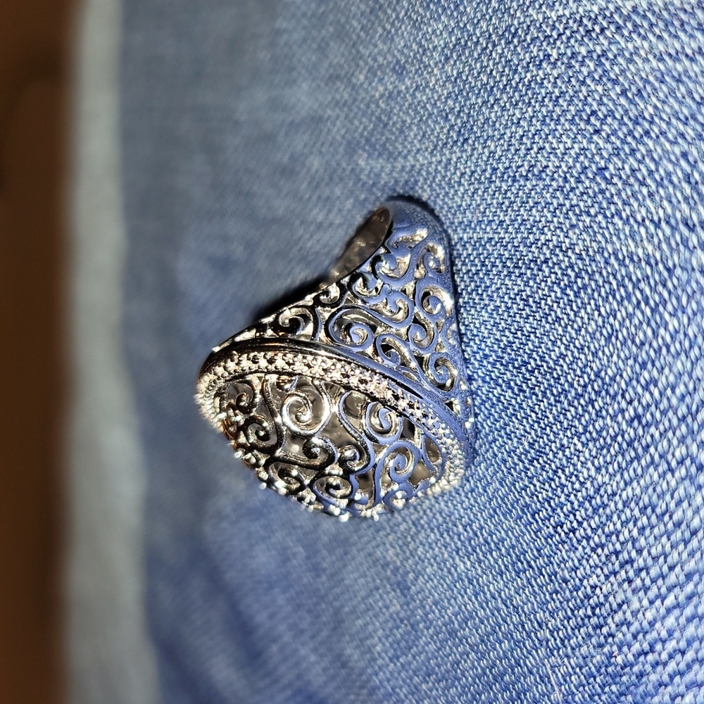 Ross-Simons .925 Sterling Silver Filigree Ring